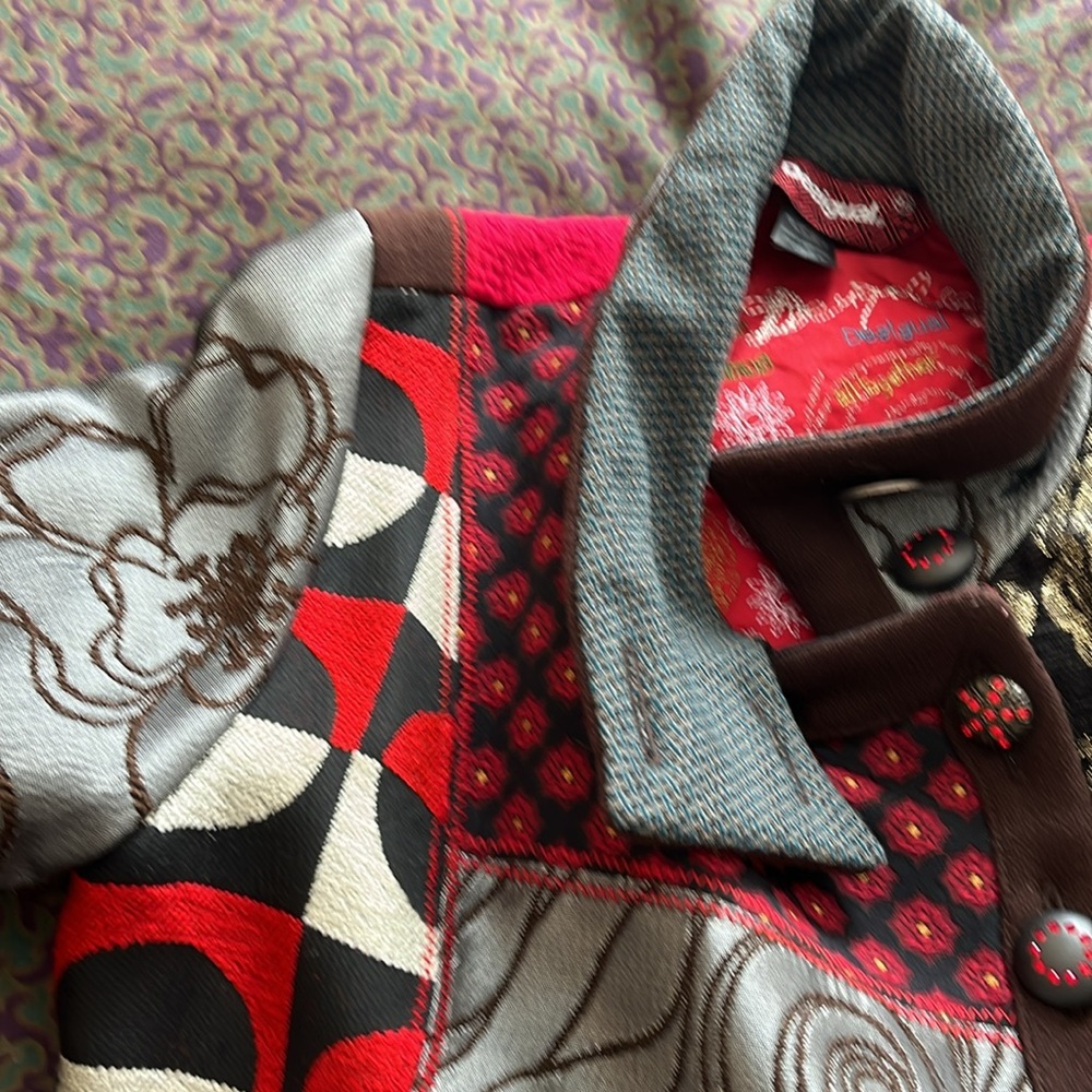 Coat patchwork size 46 - Picture 3 of 16